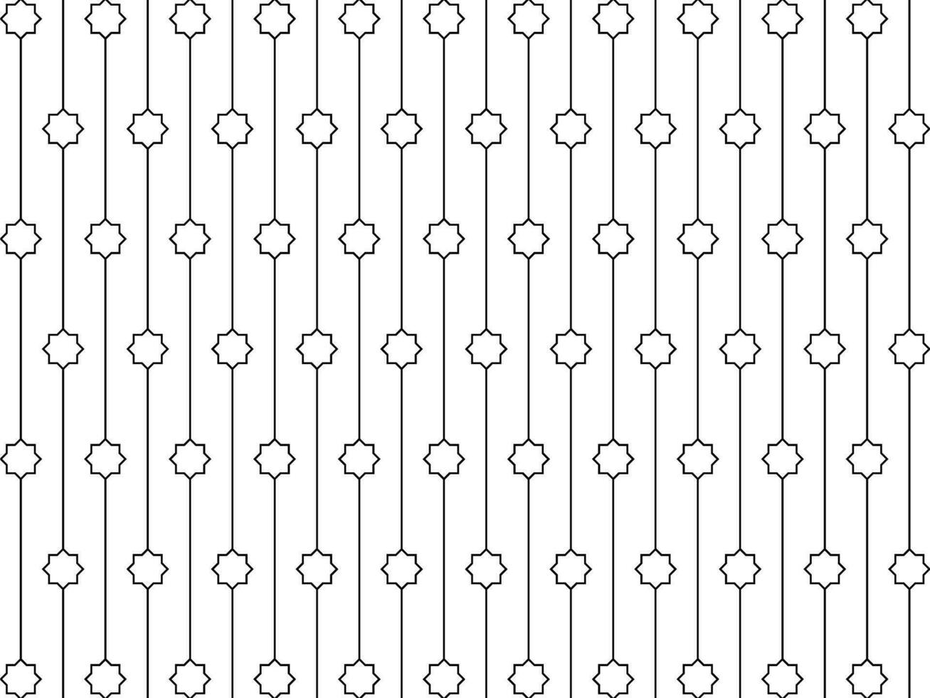 Eight Point Star Shape and Lines Motifs Pattern. can use for Decoration, Ornate, Interior, Exterior, Carpet Pattern, Textile, Tile, Wallpaper, Mosque Decoration, Background, Ect vector