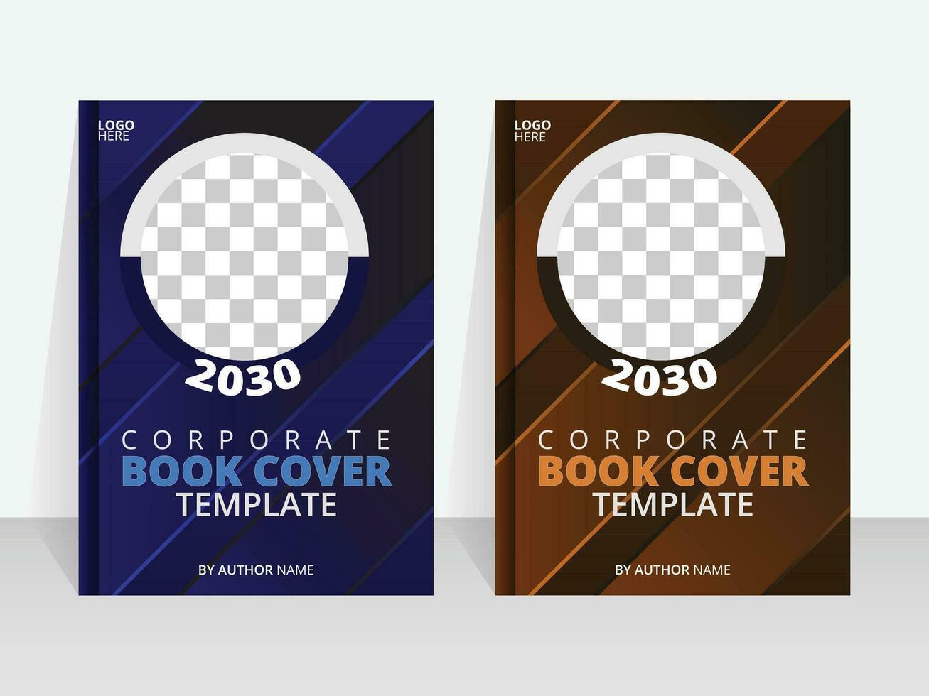 Corporate and unique book cover design template vector