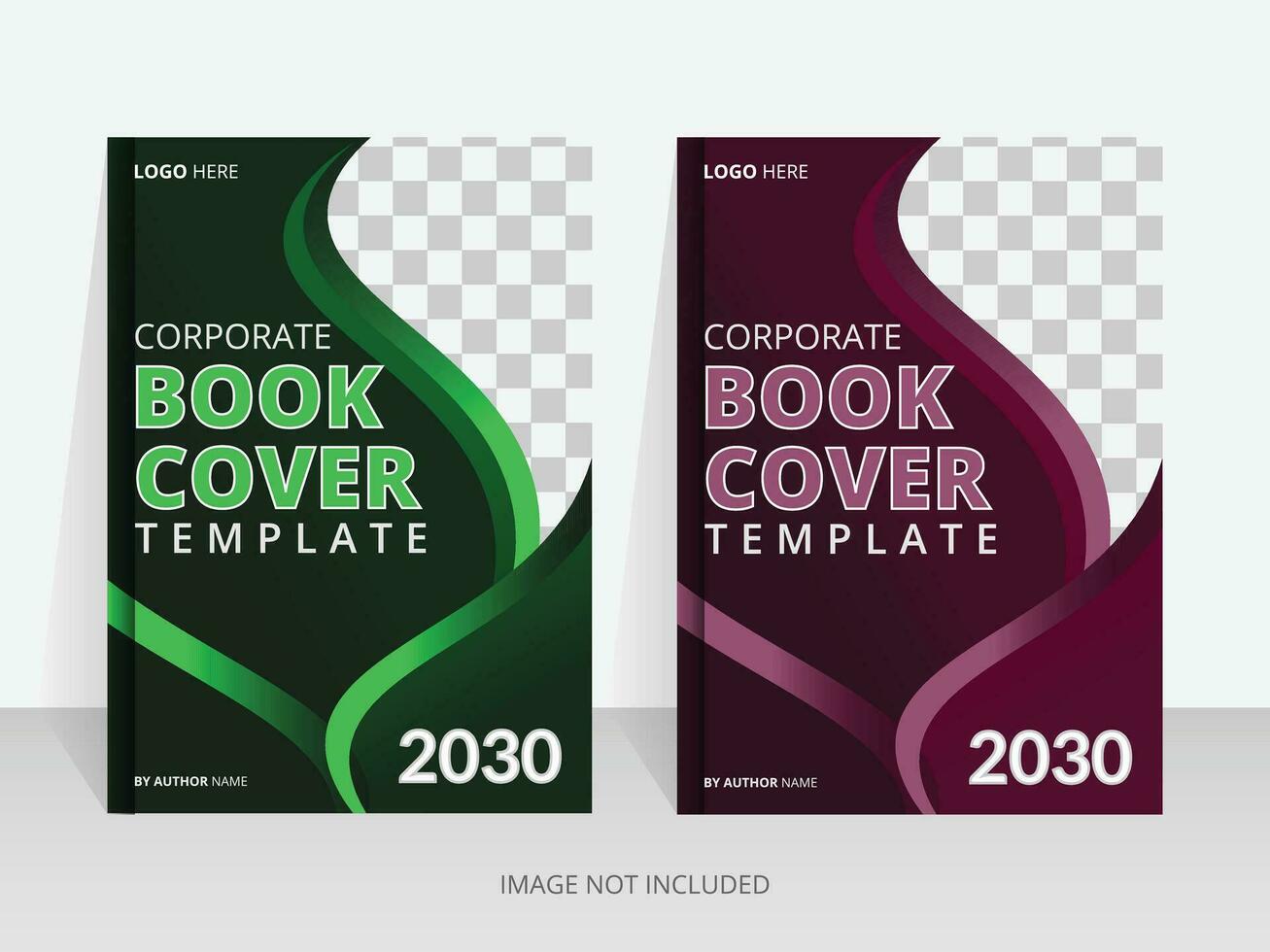 Professional and elegant book cover design template vector