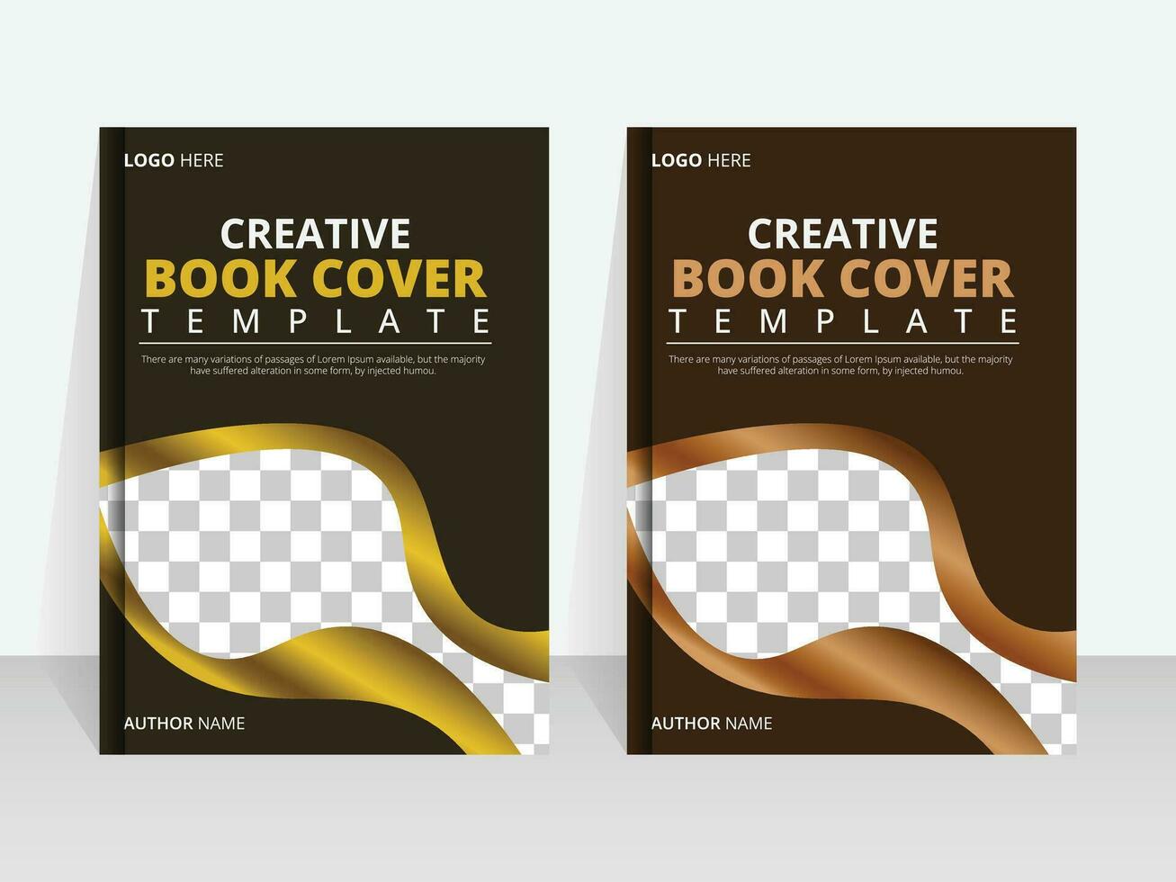 Modern book cover design template vector