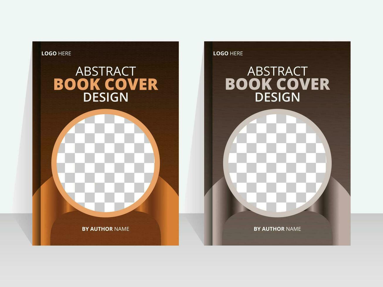 Professional book cover design template vector