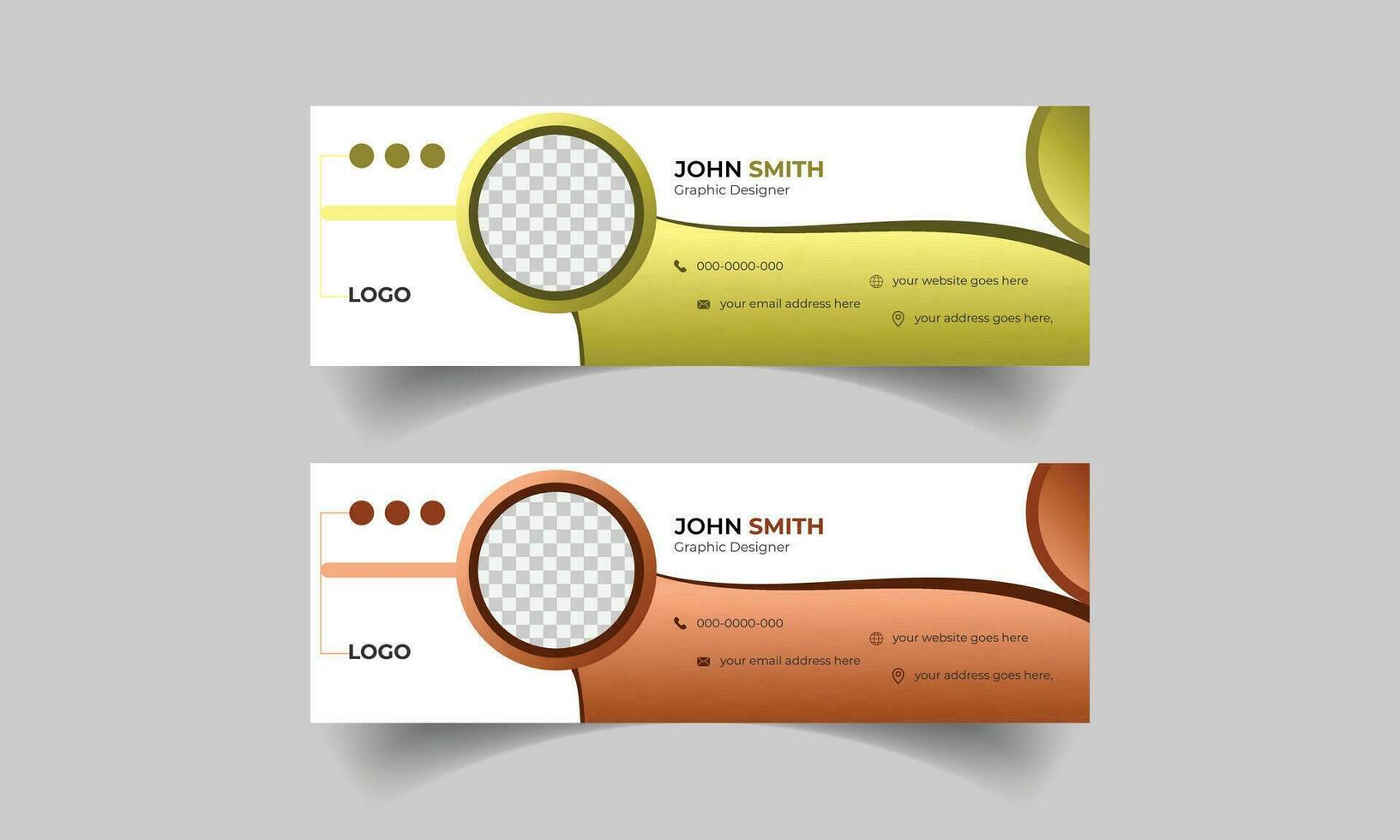 Email signature Template Design vector