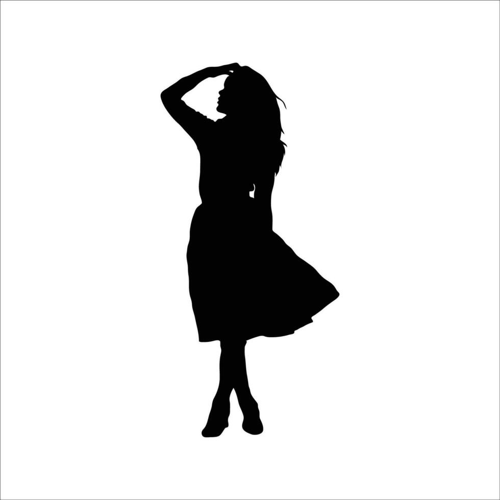 Woman silhouette vector