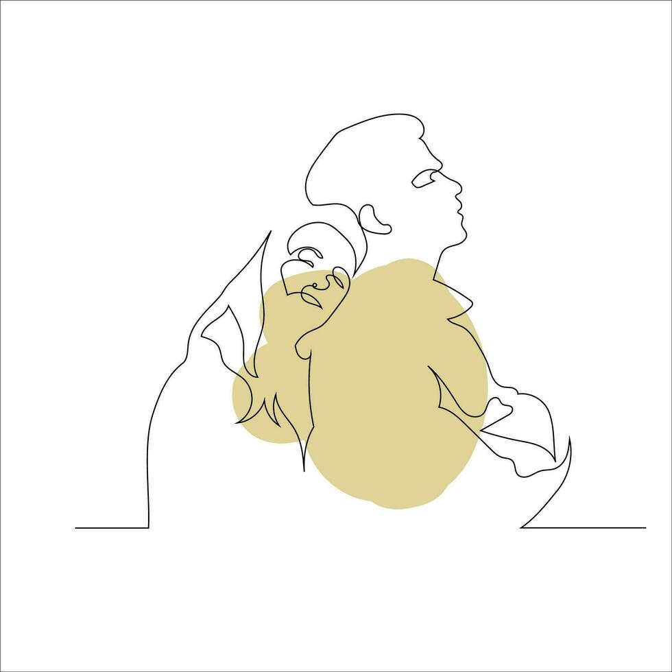 Pareja línea Arte valores vector