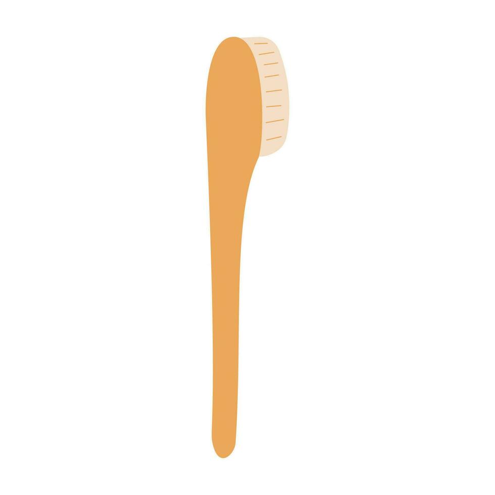 toothbrush eco recyclable wooden teeth icon vector