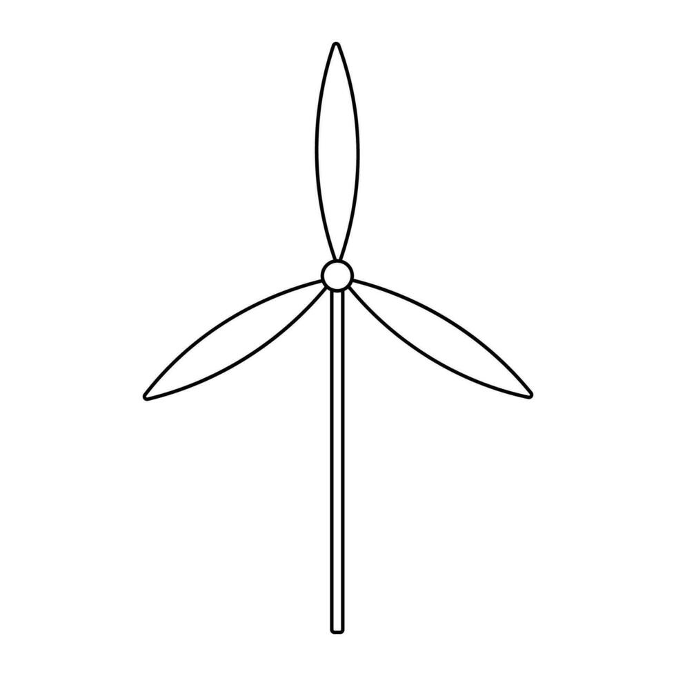 wind generator saving green eco icon element vector
