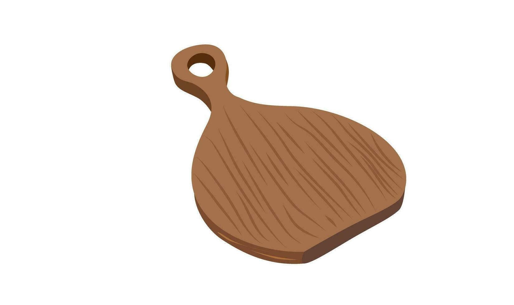 de madera corte tablero vector. cocina utensilio hecho de madera. Pizza tablero accesorio para delicioso comida vector. bandeja para sabroso cocido platos. plano vector en dibujos animados estilo aislado en blanco antecedentes.