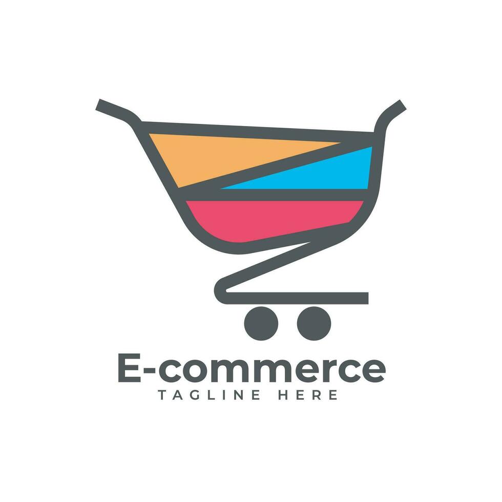 Ecommerce logo design vector