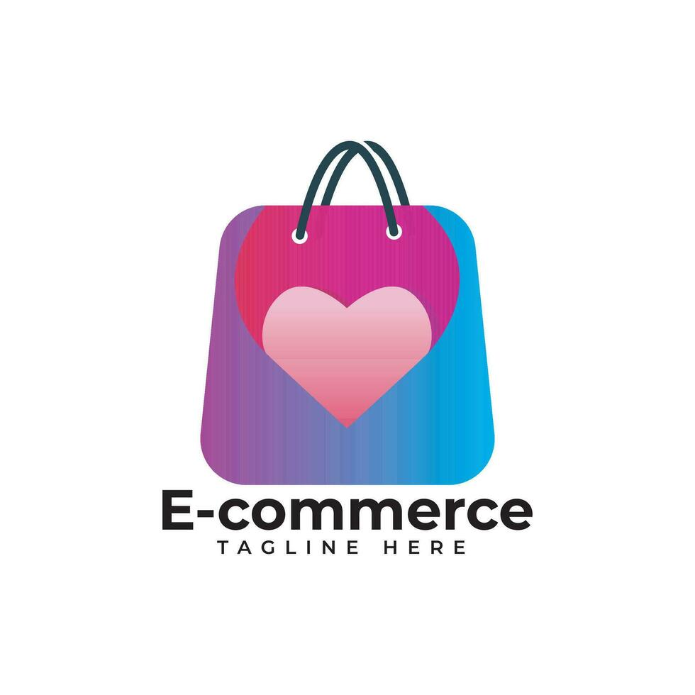 Ecommerce logo design vector