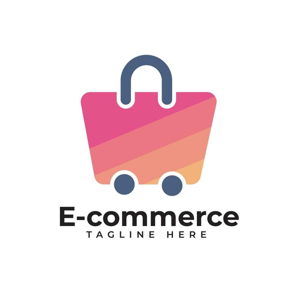 Ecommerce logo design vector