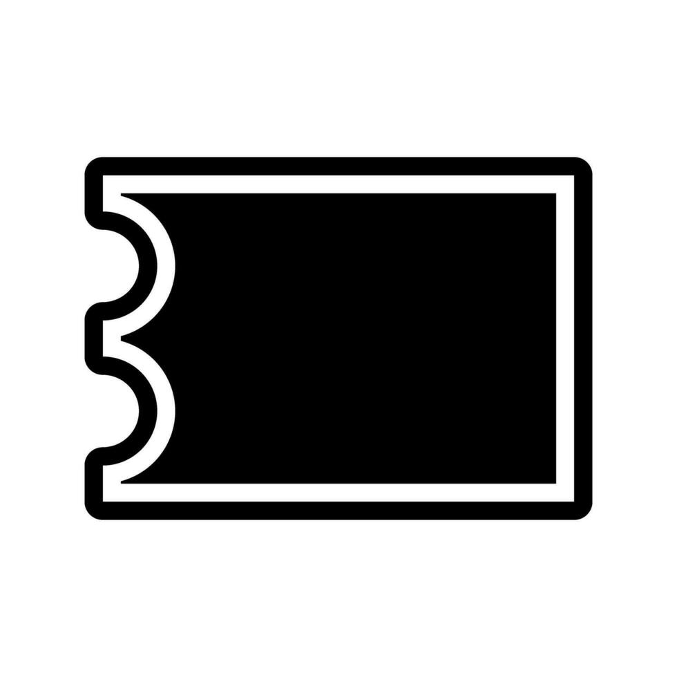 Ticket Icon Vector. Flat design style eps 10 vector