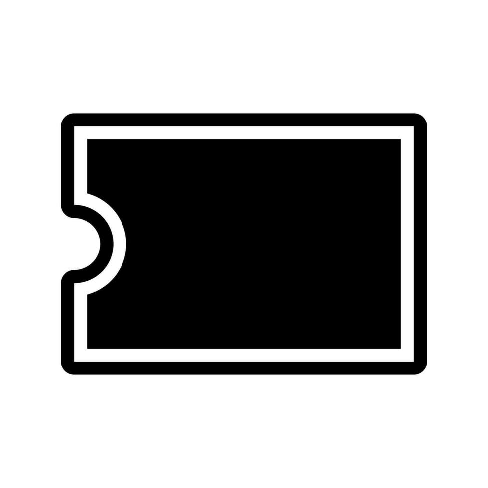 Coupon ticket vector icon. glyph style Flat design. Can be used for mobile apps, websites and UI