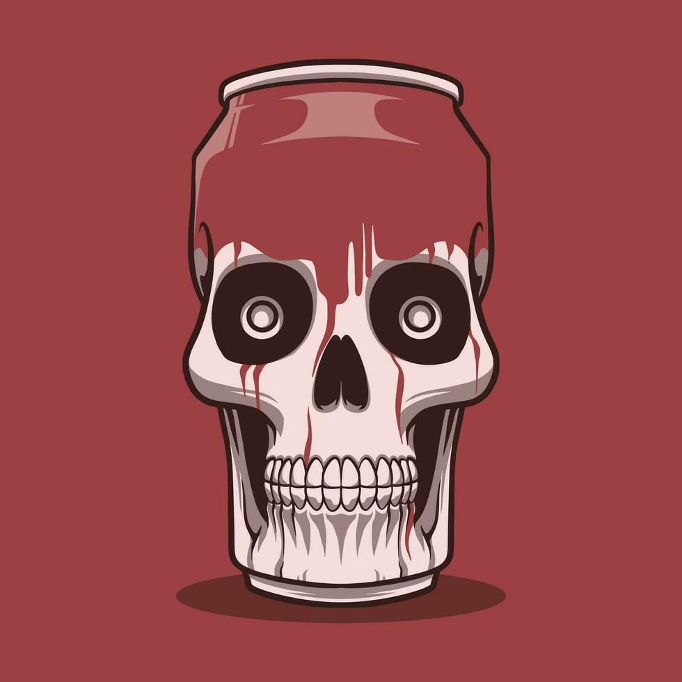Skull Head mascot great illustration for your branding business vector