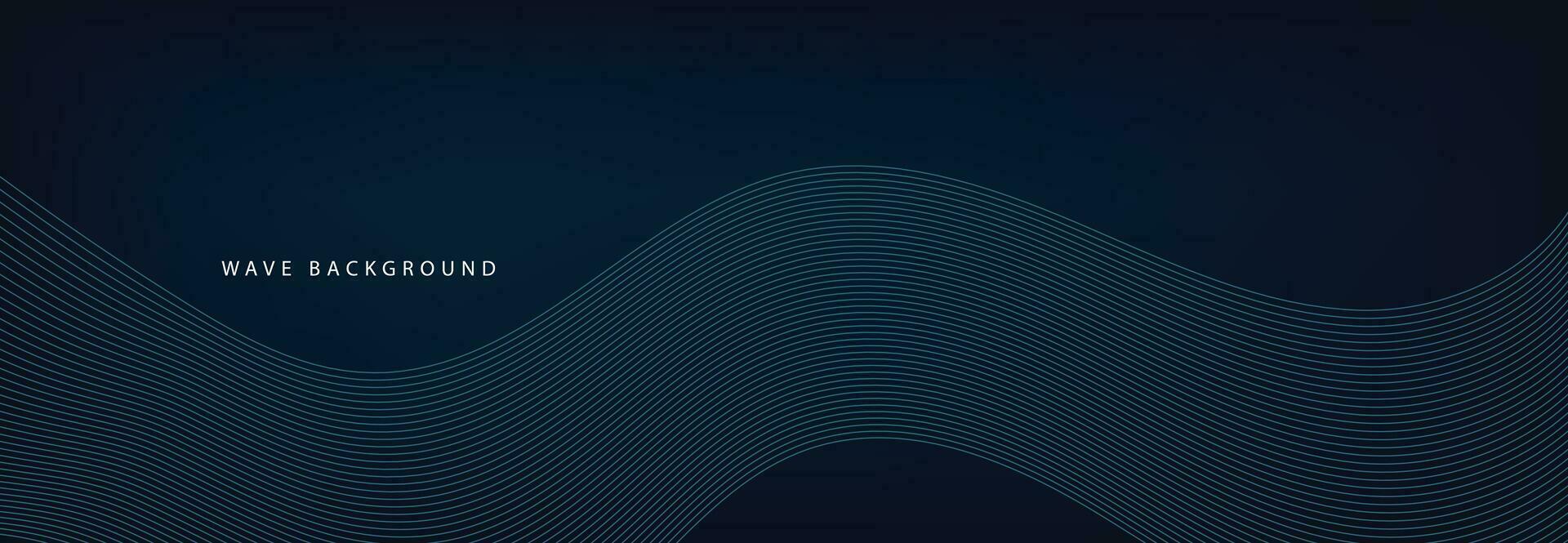 Abstract Waving Particle Technology Background. Blue Background. vector