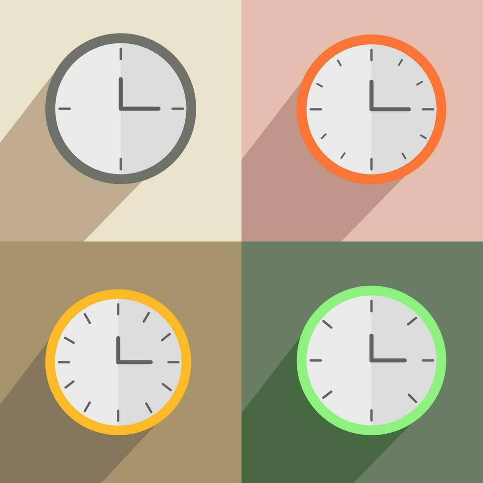 wall clock collection vector