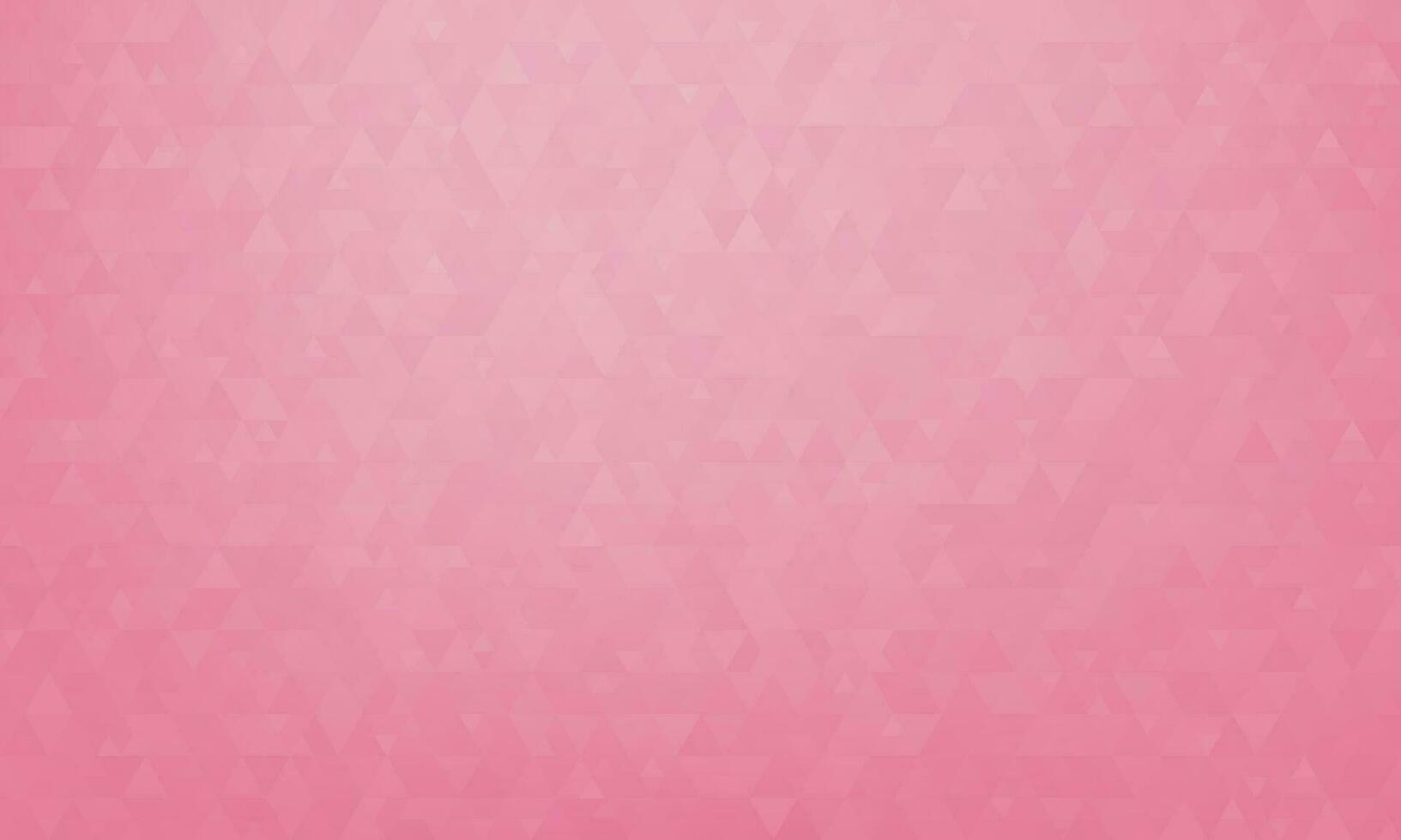 Abstract geometric pattern of triangles in Pacific Pink, design for poster, banner, card and template. Vector illustration