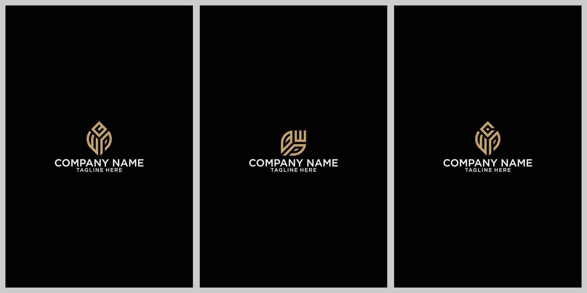 CWP letter logo creative design with vector graphic, CWP simple and modern logo. CWP luxurious alphabet design