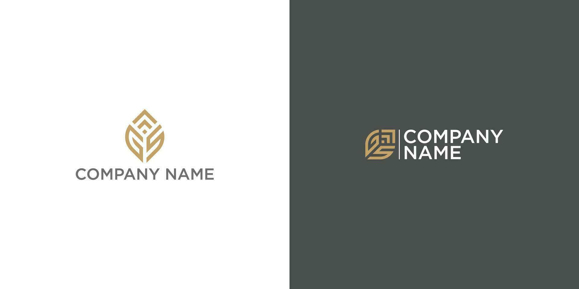 Alphabet Letters GS, SG, G, S Business Logo Initial Based Monogram Icon Vector. vector