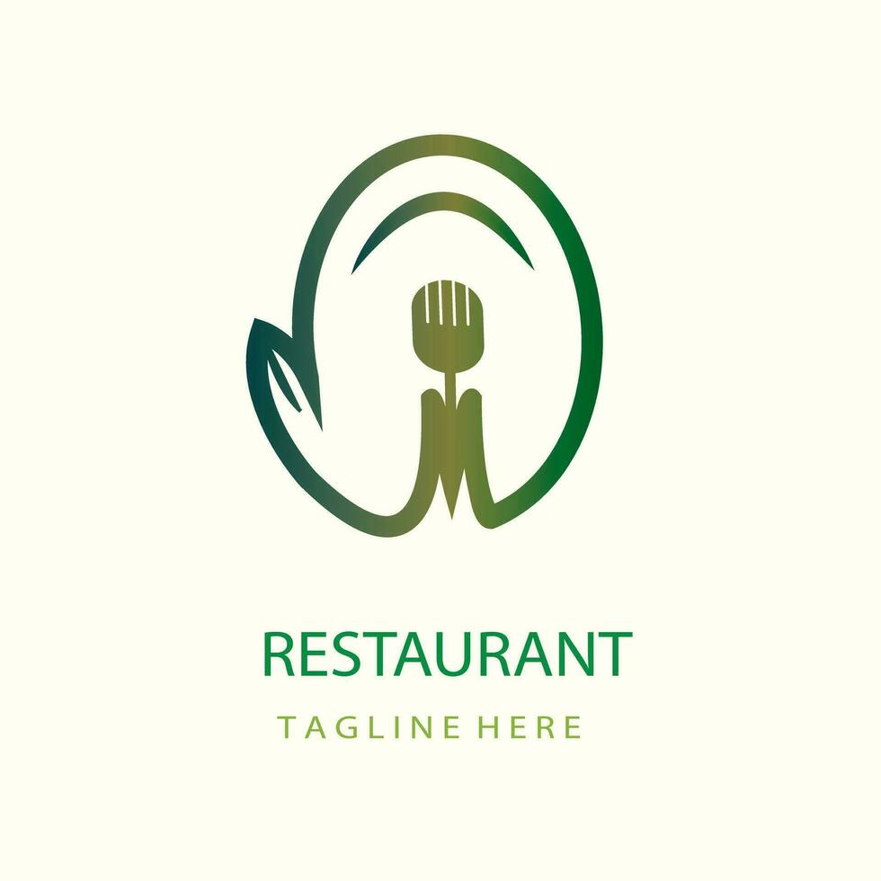 Restaurant fork spoon logo vector. restaurant food logo icon illustrator.fork and spoon logo symbol for All restaurant food diet vector