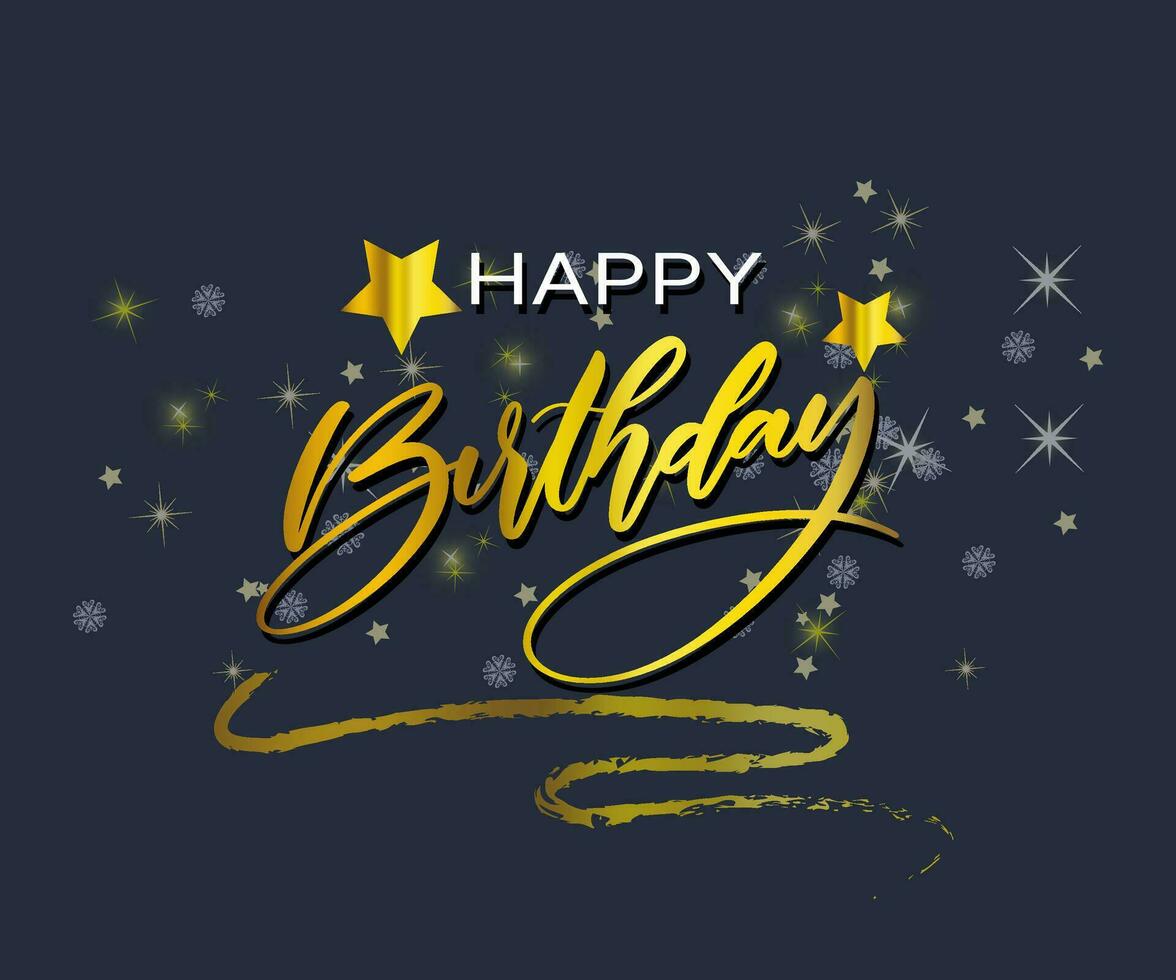 Happy Birthday Neon Text Vector. Happy Birthday neon sign, design template, modern trend design, night neon signboard, night bright advertising, light banner. Editing text neon sign. vector