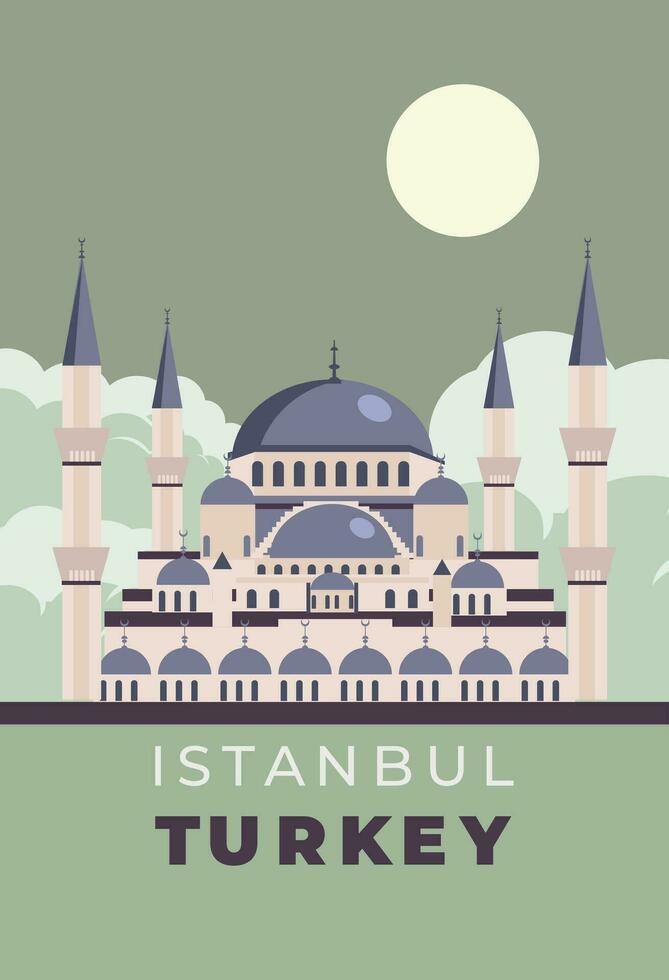ISTANBUL turkey background vector