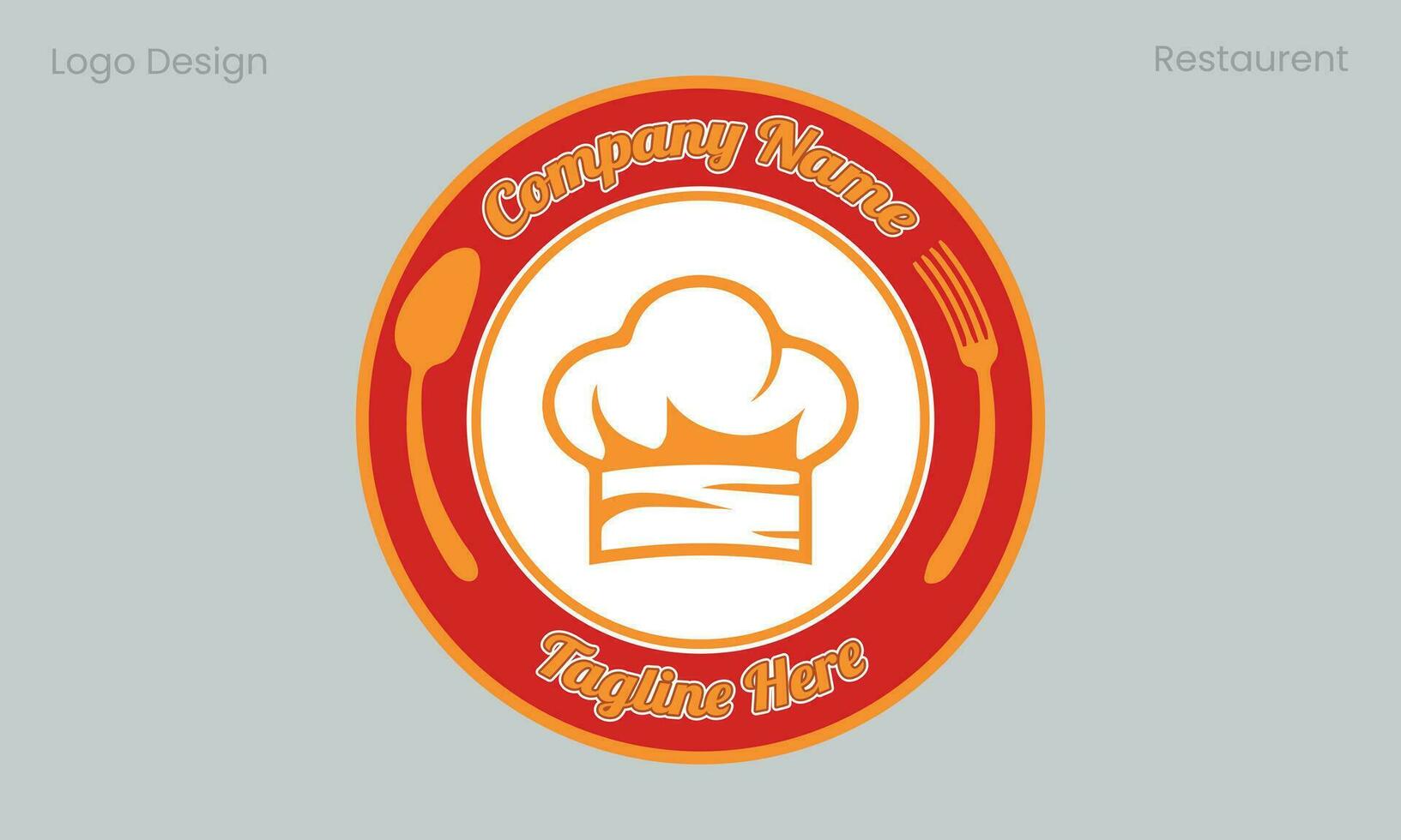 vector flat restaurent logo templates,