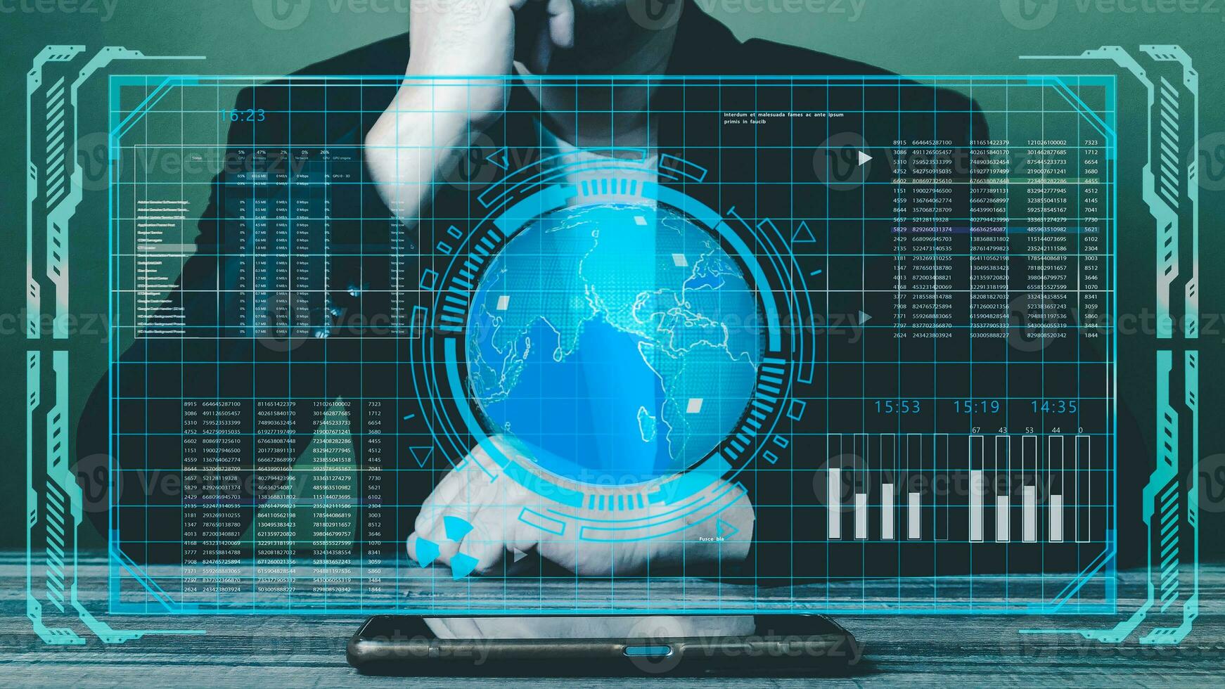 Cutting-edge tech AI, data access, 5G drives business success, growth, and innovation, attracting diverse markets and enhancing services for added value and customer satisfaction. photo