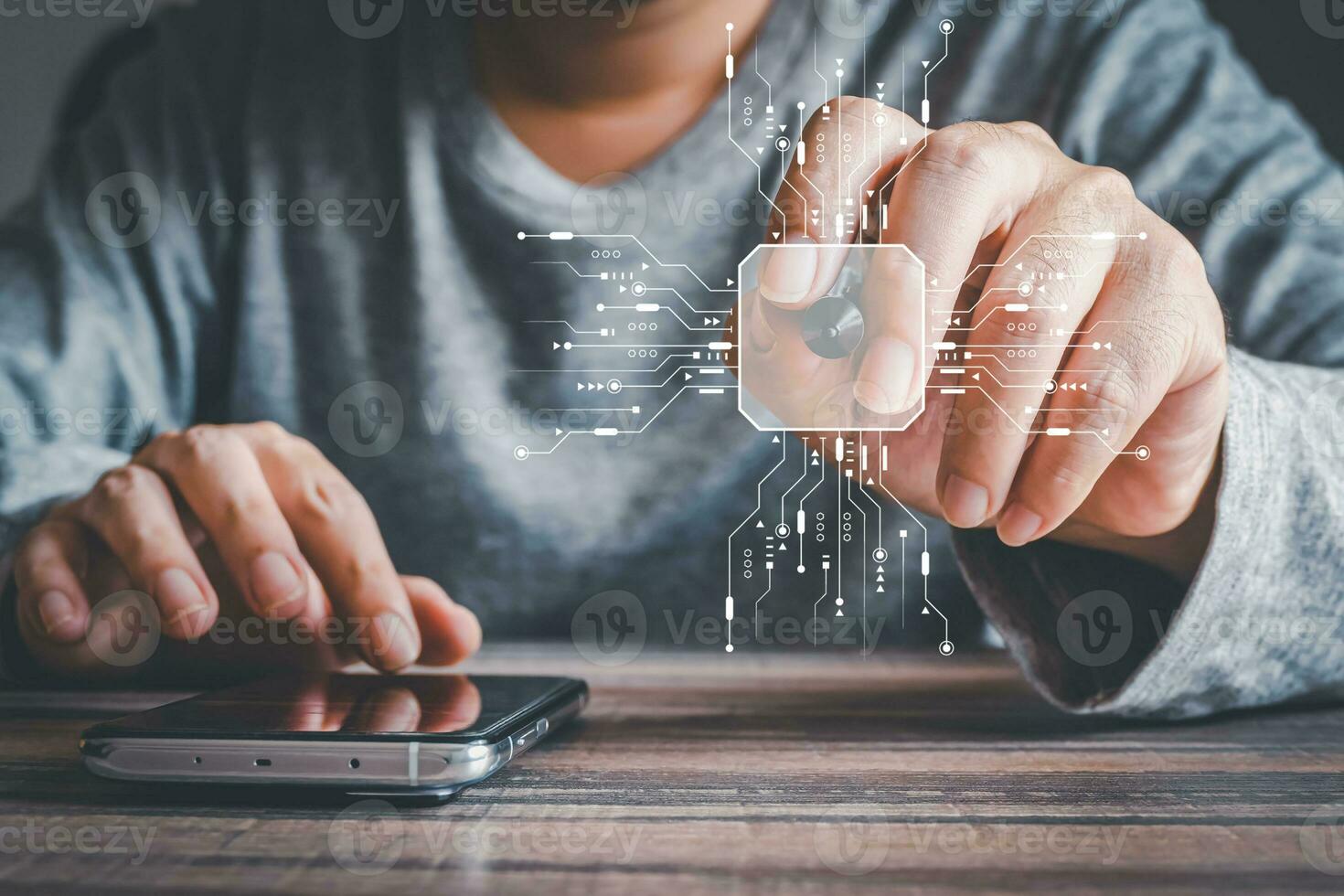 Cutting-edge tech AI, data access, 5G drives business success, growth, and innovation, attracting diverse markets and enhancing services for added value and customer satisfaction. photo