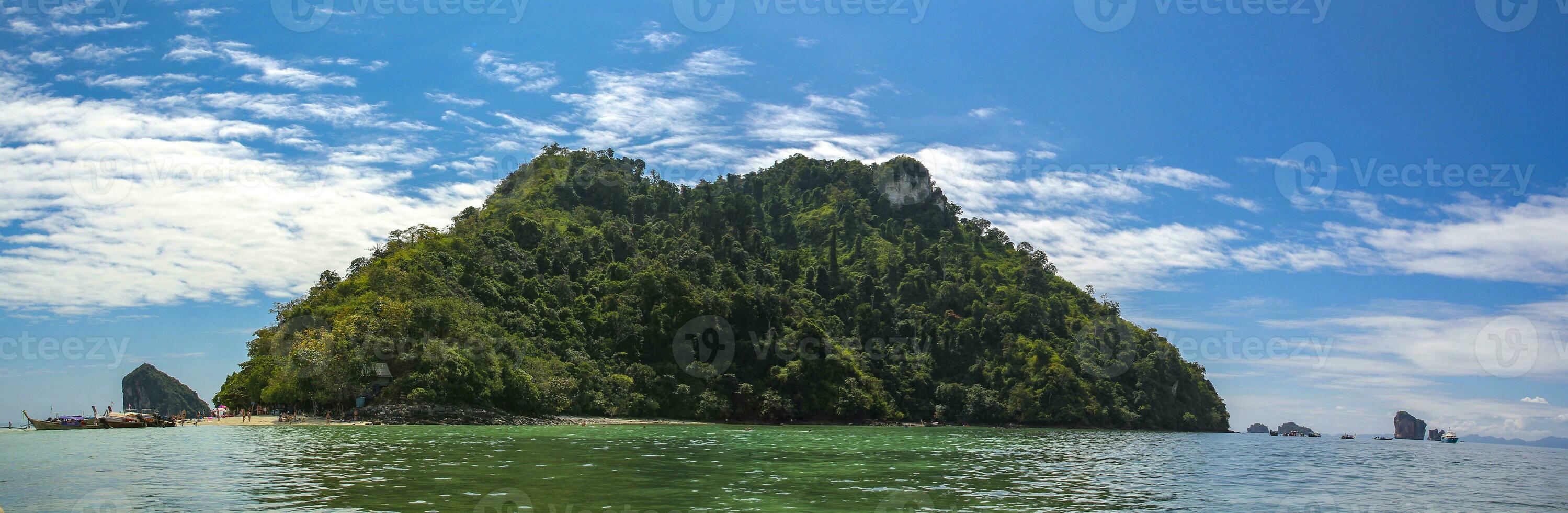 Tropical island view photo