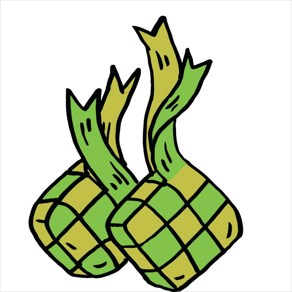 ketupat vector illustration