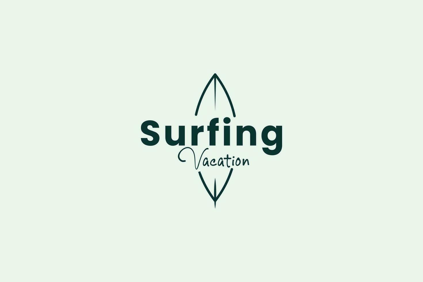 surfboard logo vector icon illustration