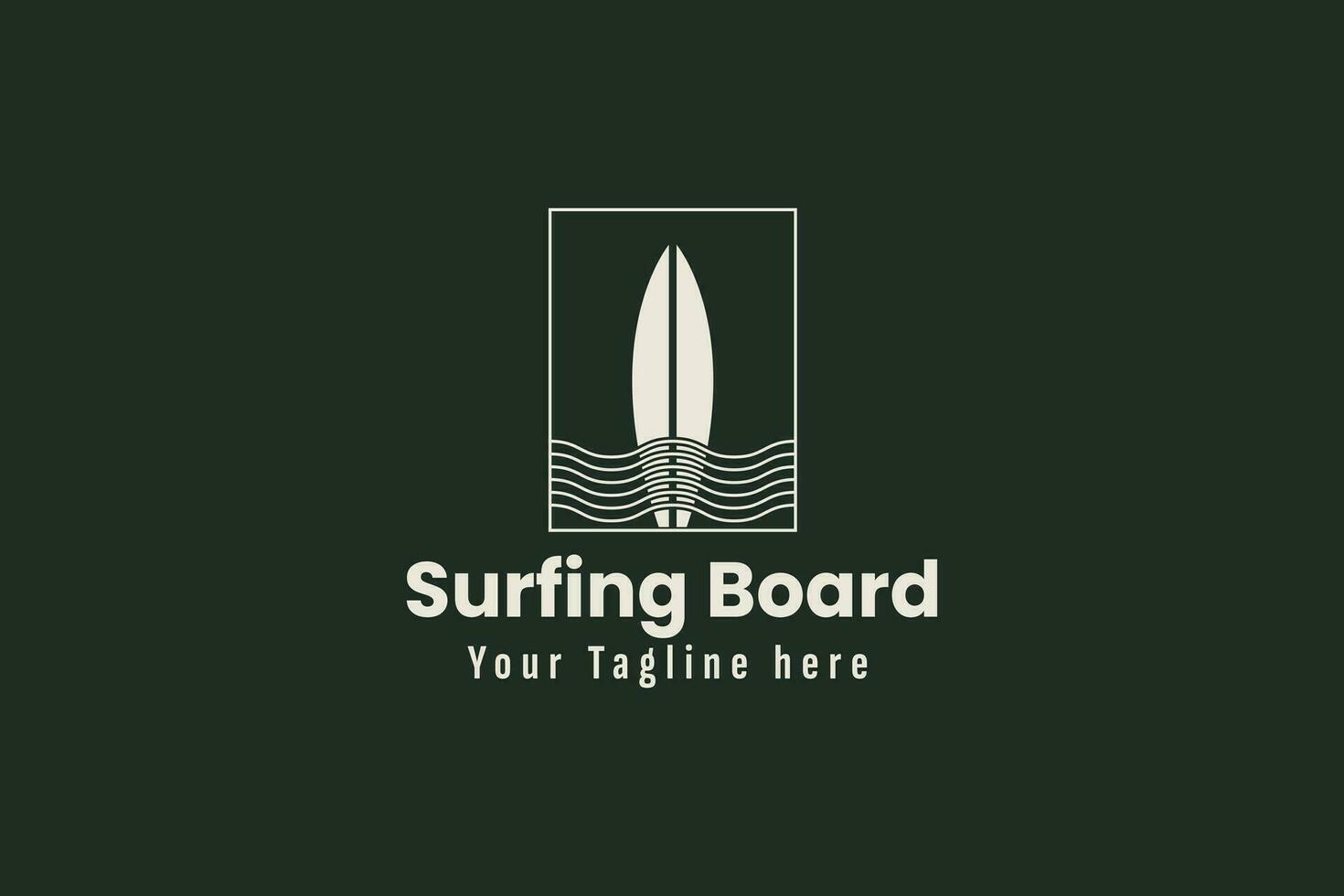 surfboard logo vector icon illustration