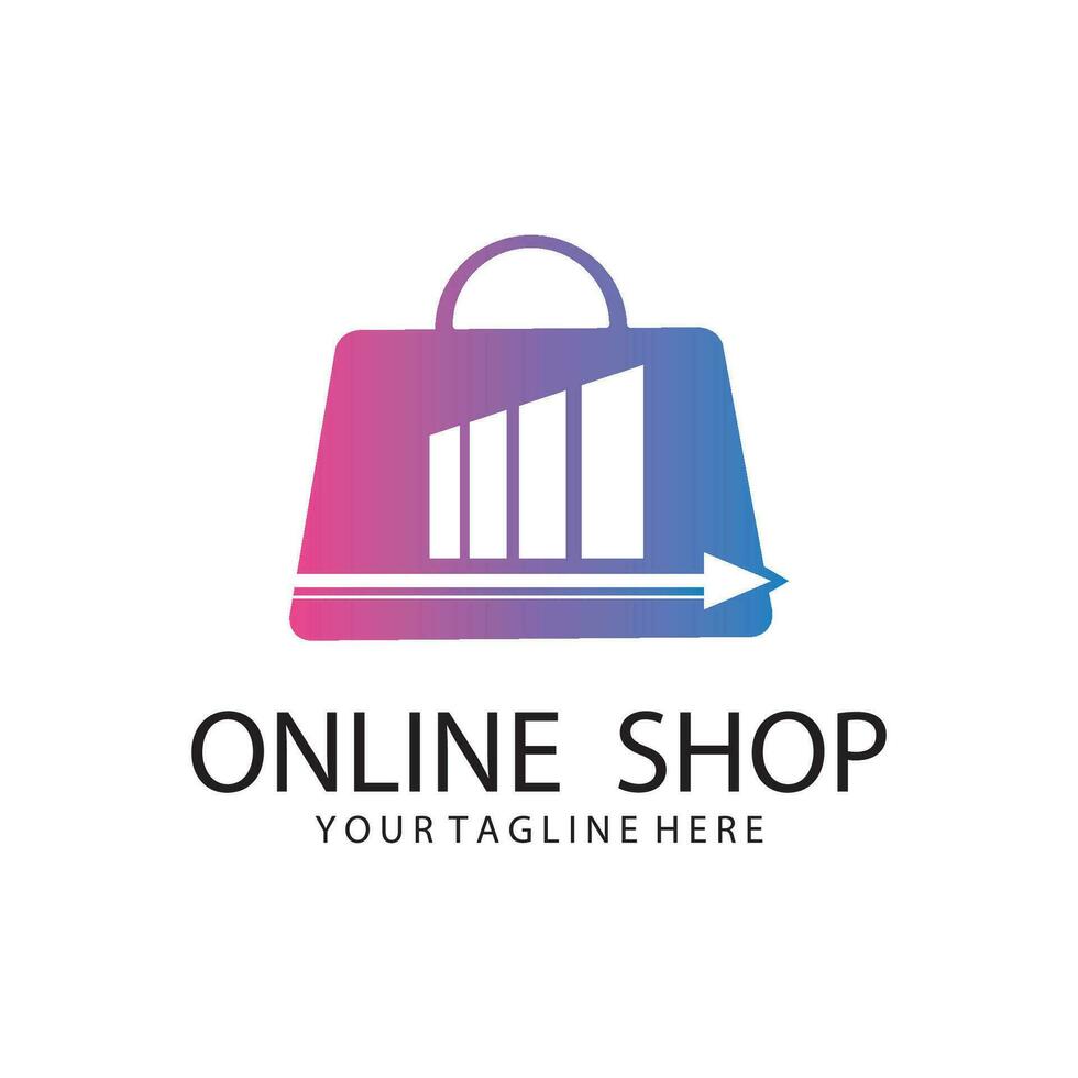 Online Shop Logo Template vector