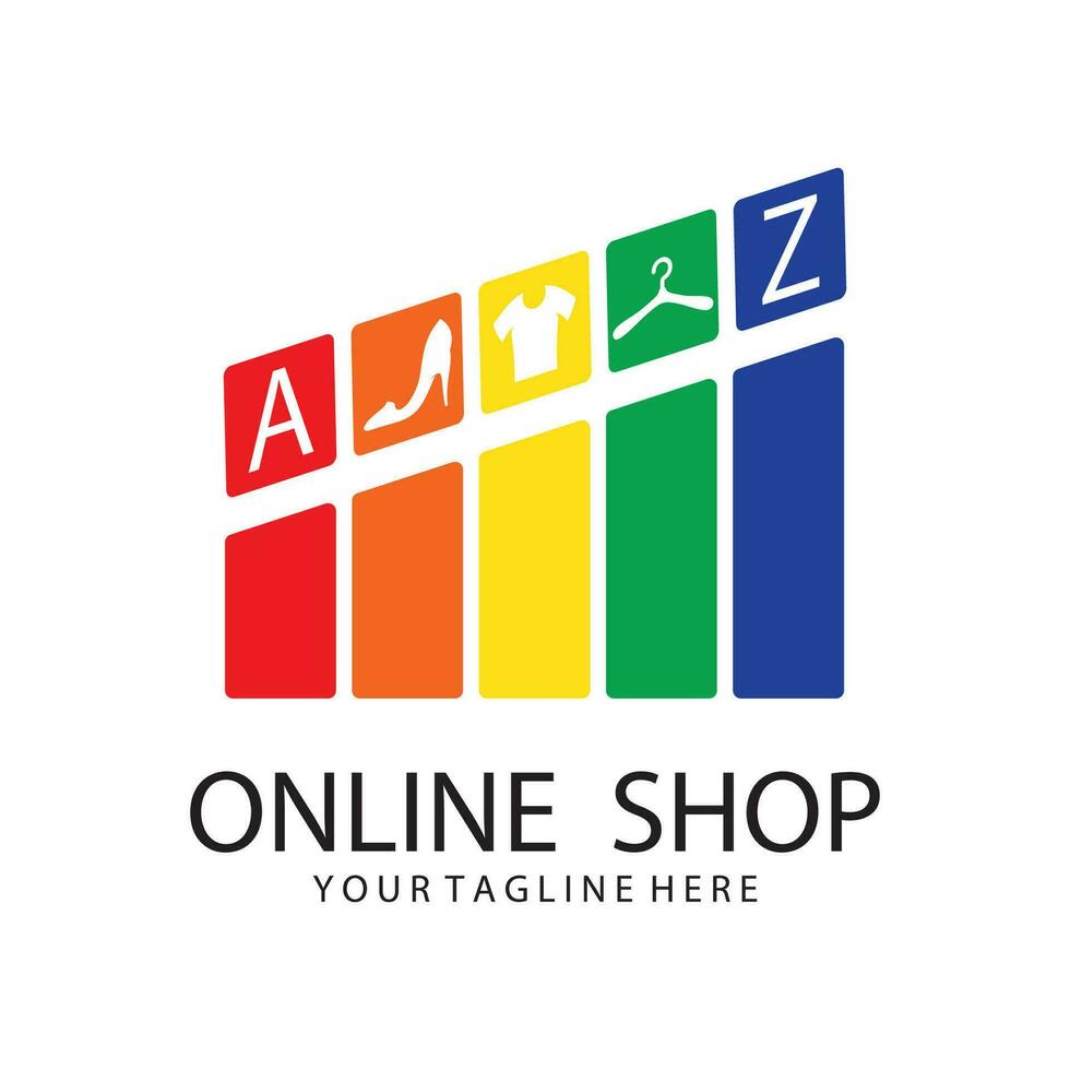 Online Shop Logo Template vector