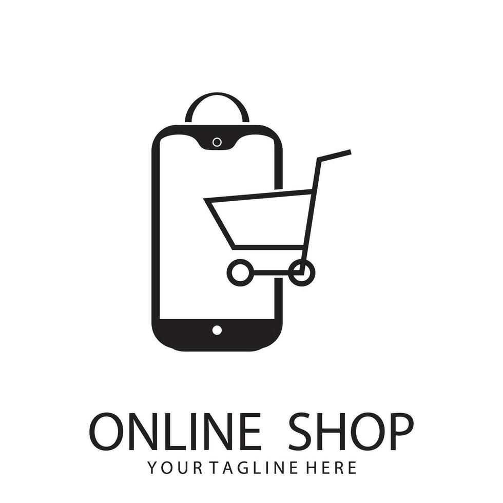 Online Shop Logo Template vector