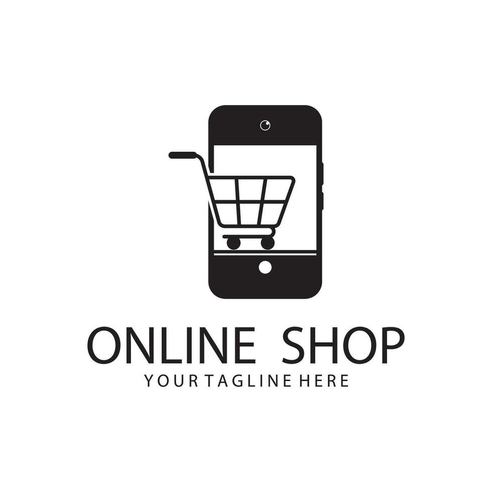 Online Shop Logo Template vector