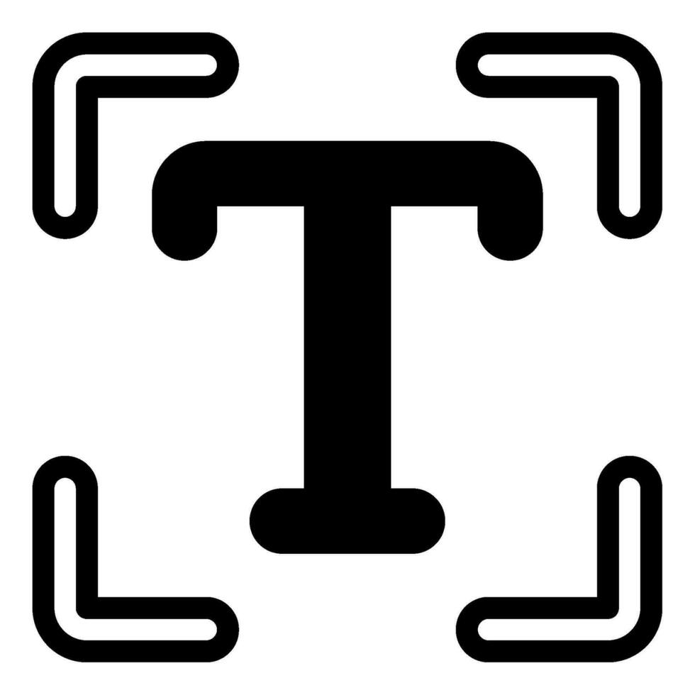 Typography icon illustration for web, app, infographic, etc vector