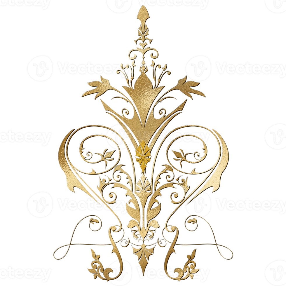 GOLDEN LUXURY ELEMENT png