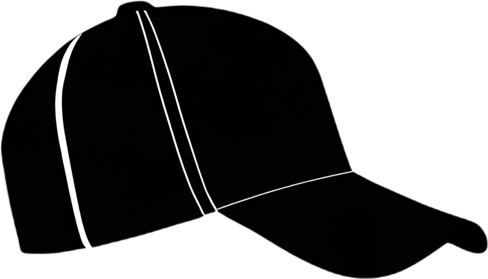 black cap icon. AI Generated png