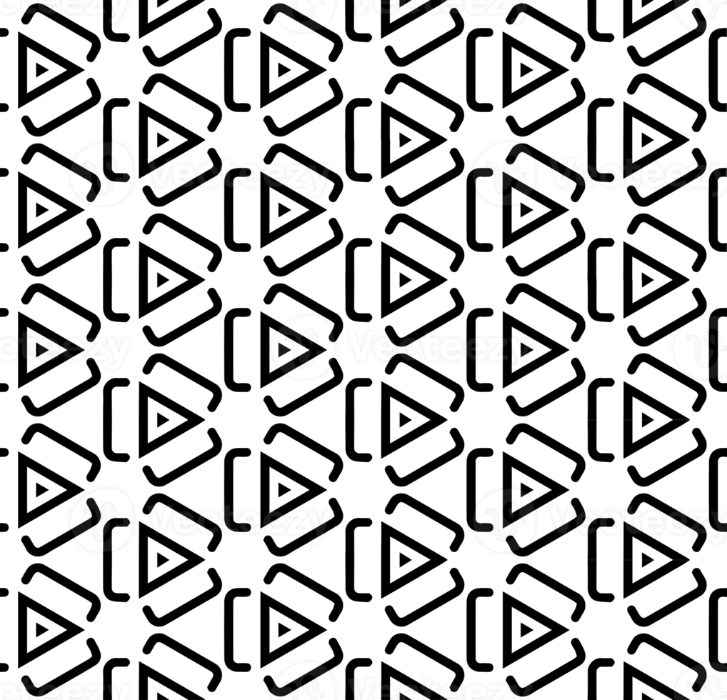 Black seamless abstract pattern. Overlay for background and backdrop. Ornamental design. PNG graphic illustration with transparent background.