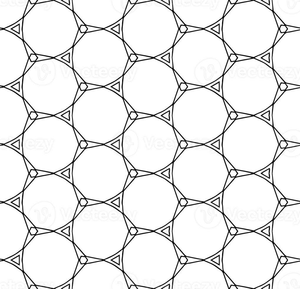 Black seamless abstract pattern. Overlay for background and backdrop. Ornamental design. PNG graphic illustration with transparent background.