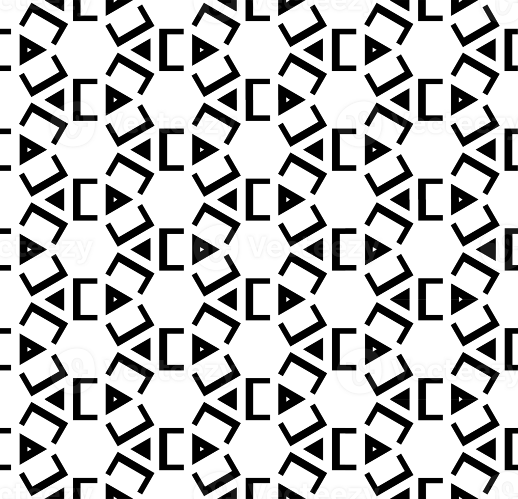 Black seamless abstract pattern. Overlay for background and backdrop. Ornamental design. PNG graphic illustration with transparent background.