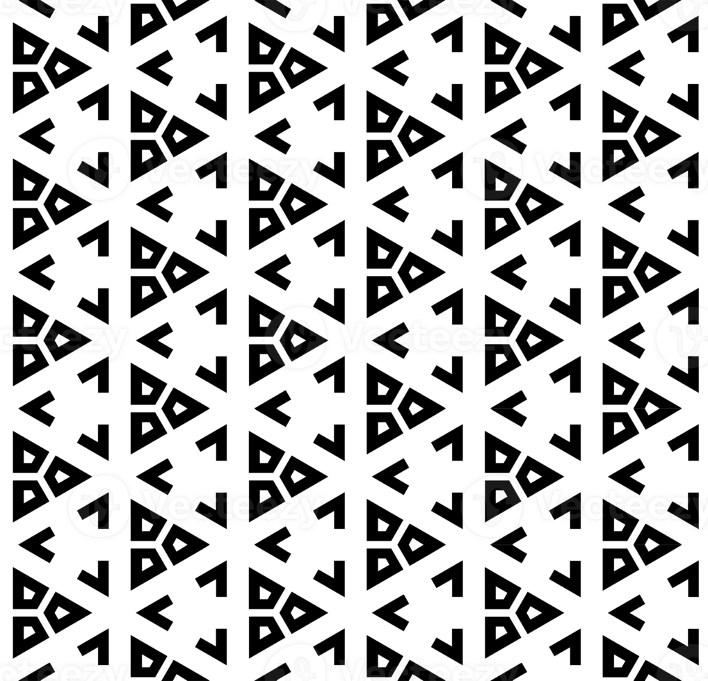 Black seamless abstract pattern. Overlay for background and backdrop. Ornamental design. PNG graphic illustration with transparent background.