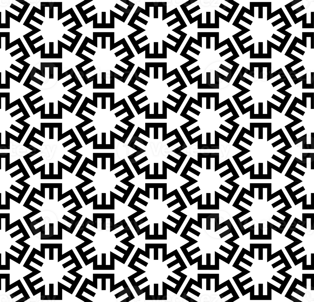 Black seamless abstract pattern. Overlay for background and backdrop. Ornamental design. PNG graphic illustration with transparent background.