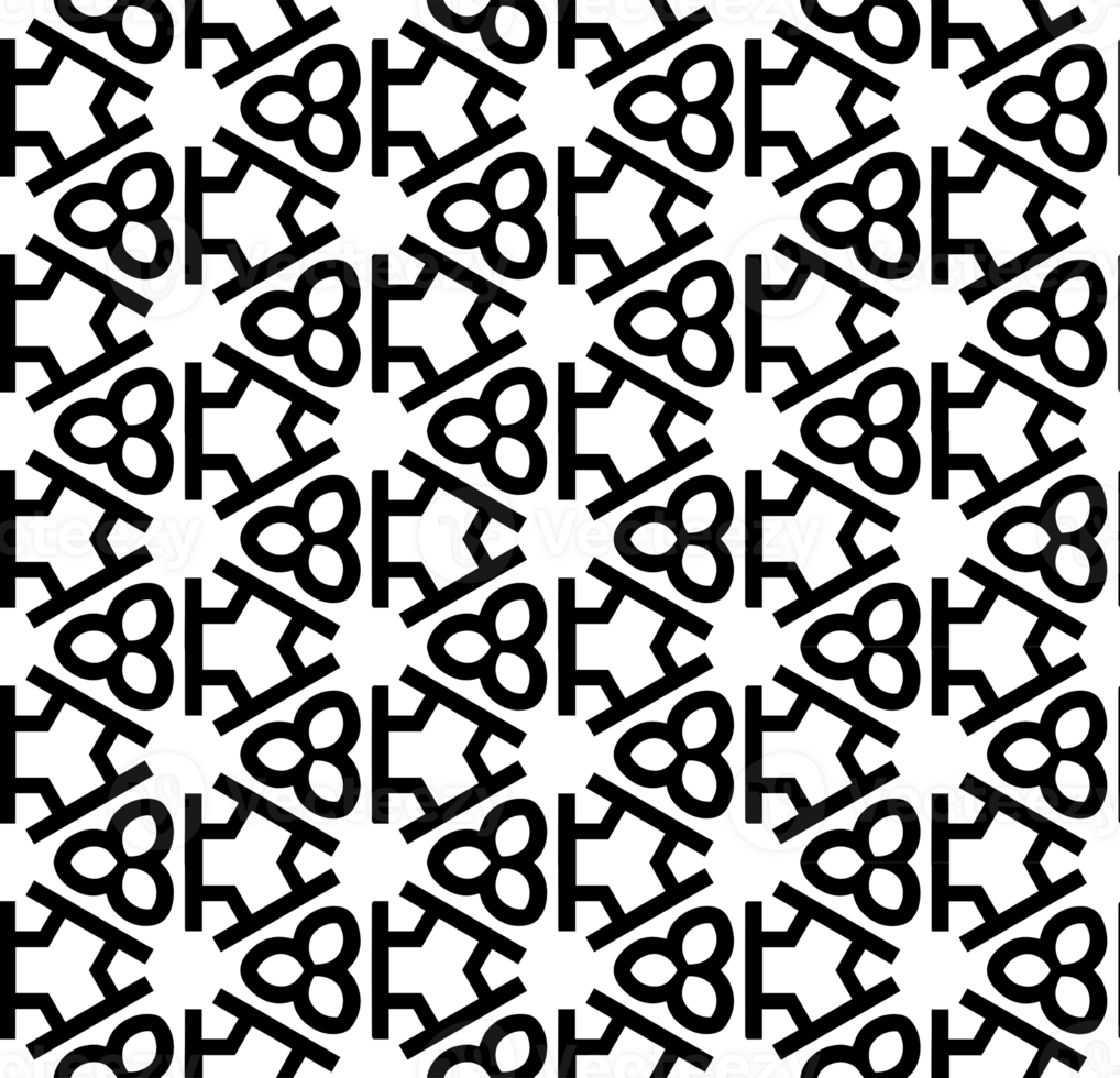 Black seamless abstract pattern. Overlay for background and backdrop. Ornamental design. PNG graphic illustration with transparent background.