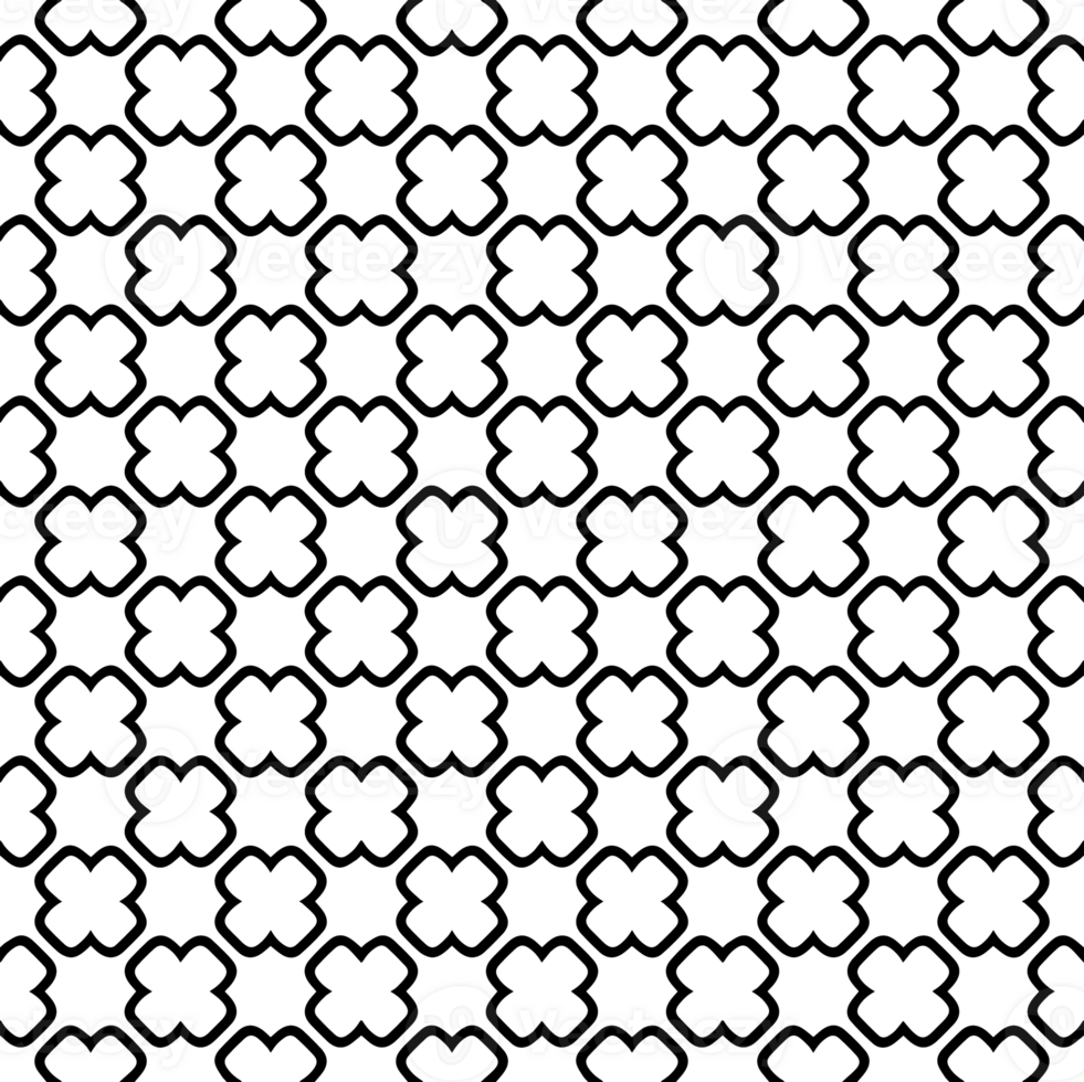 Black seamless abstract pattern. Overlay for background and backdrop. Ornamental design. PNG graphic illustration with transparent background.