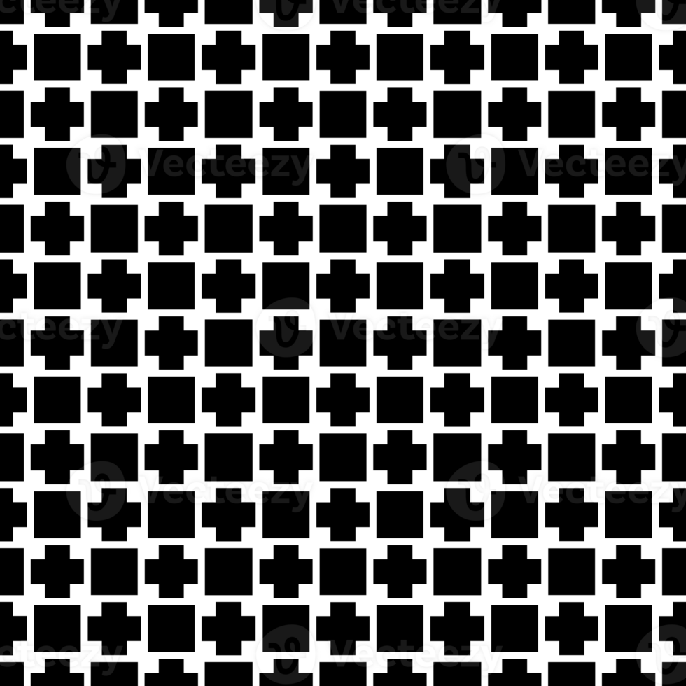 Black seamless abstract pattern. Overlay for background and backdrop. Ornamental design. PNG graphic illustration with transparent background.