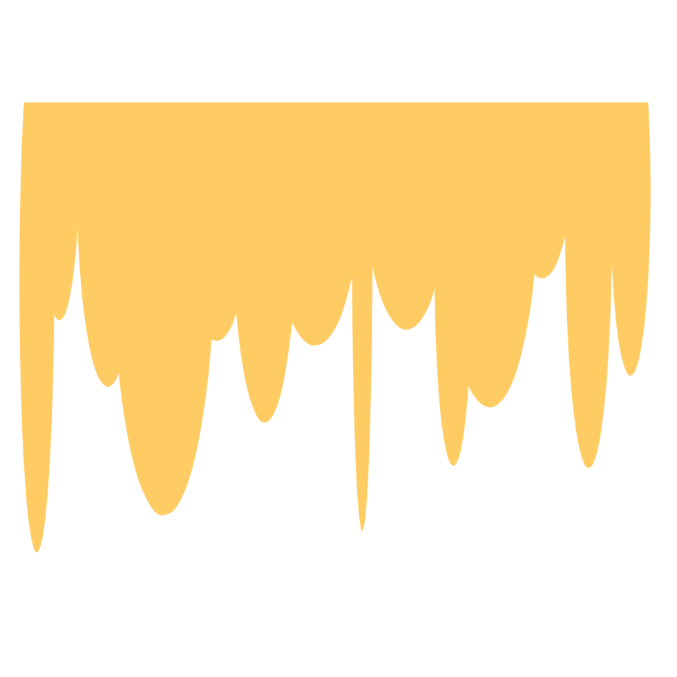 Yellow liquid drips png