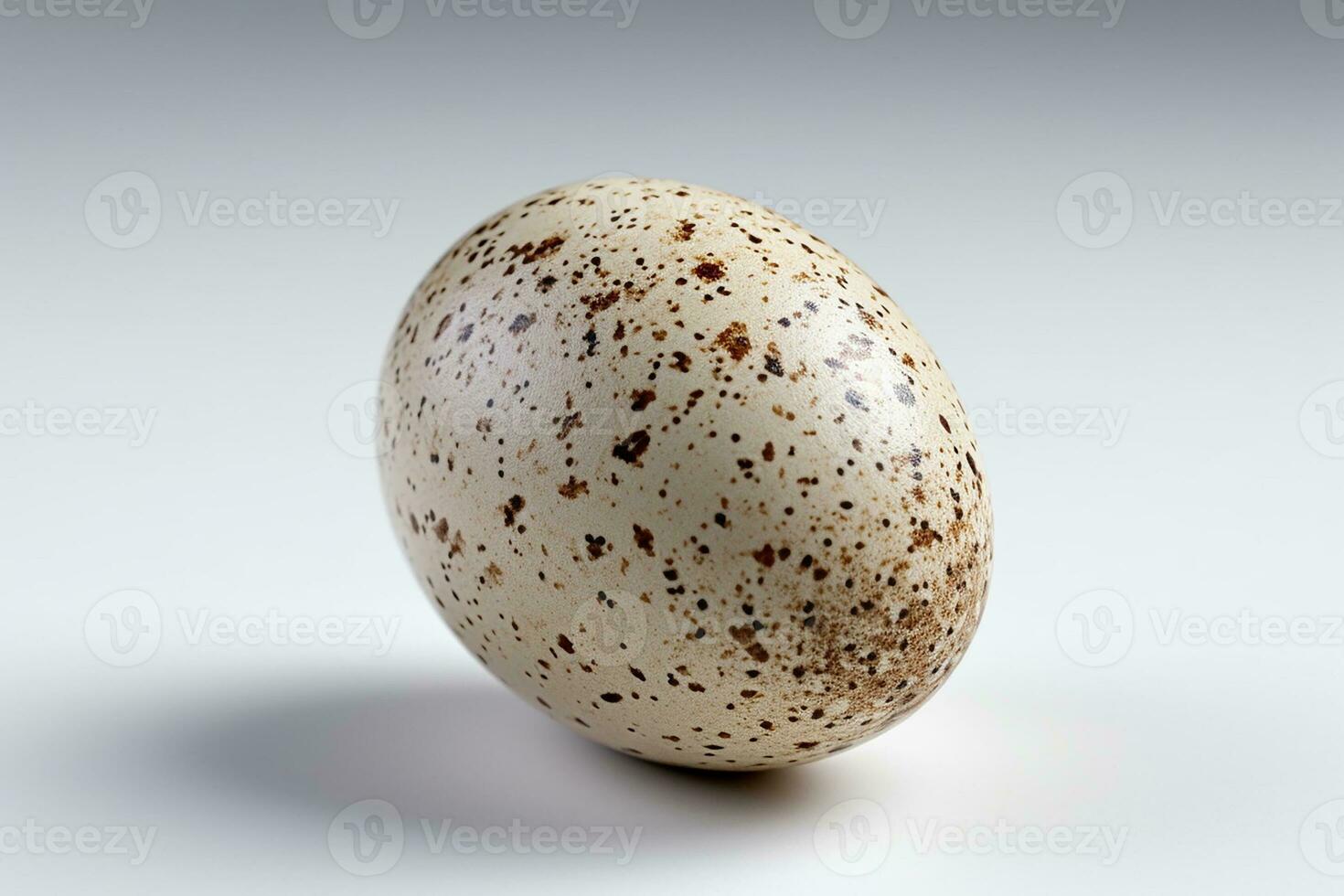 A speckled egg isolated on a white background,AI Generated photo