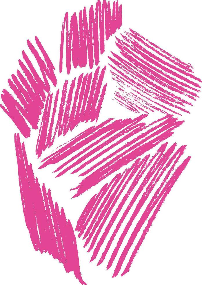 Graphics strips. Abstract elements of pink graphics are highlighted on a white background. vector